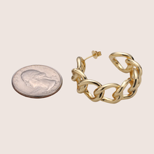 Load image into Gallery viewer, Chain Hoops