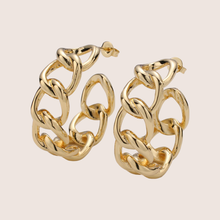 Load image into Gallery viewer, Chain Hoops