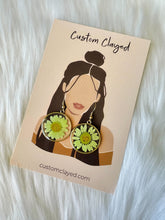 Load image into Gallery viewer, Lime Green Pressed Flowers