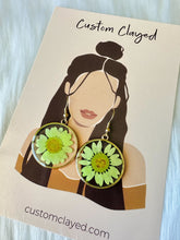 Load image into Gallery viewer, Lime Green Pressed Flowers