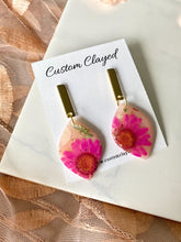 Load image into Gallery viewer, Pressed Flower Dangles (Style 1)