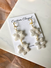 Load image into Gallery viewer, Quartz Daisy Dangles