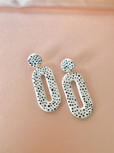 Load image into Gallery viewer, Polka Dot Oval Dangles