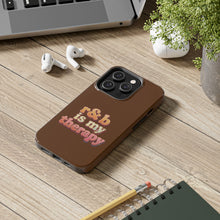 Load image into Gallery viewer, r&amp;b is my therapy phone case
